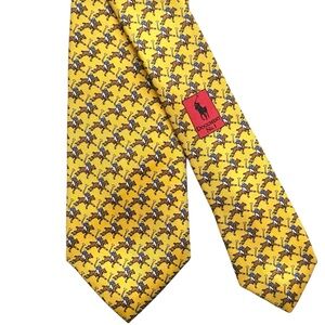Polo Ralph Lauren Document No.1 Italy handmade polo player mens tie Old Money